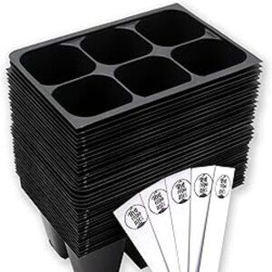 The Hydroponic City Seed Starter Trays, 216-Cell Seedling Starter Trays 36 Tray